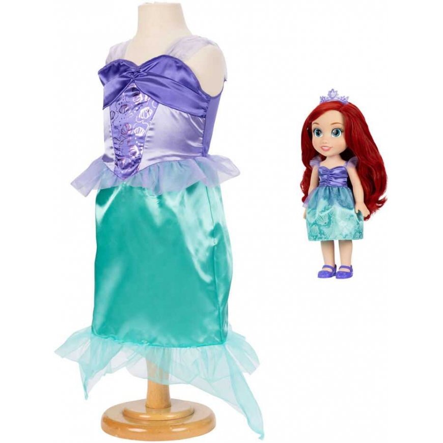Jakks Pacific Disney Pieni merenneito Ariel nukke + puku 38cm – 3