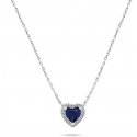 Brilio Silver Charming silver heart necklace with zircons NCL101WB Brilio Silver Charming silver heart necklace with zircons NCL101WB