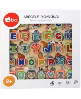 because Puzzle "Alphabet and animals", in Lithuanian.