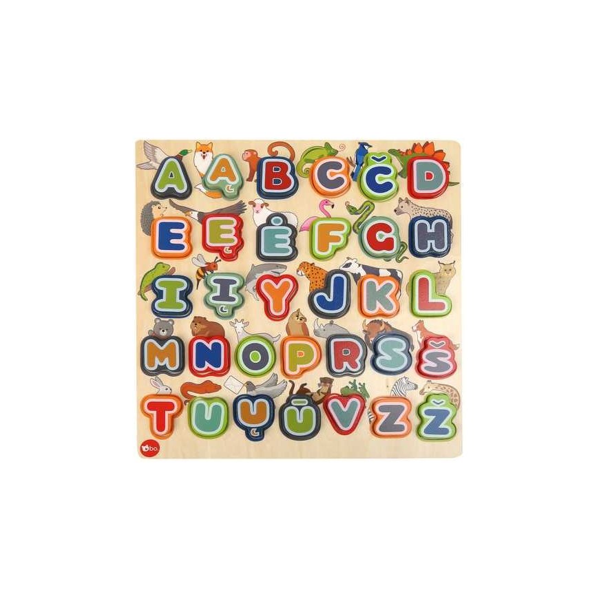 because Puzzle "Alphabet and animals", in Lithuanian. – 4
