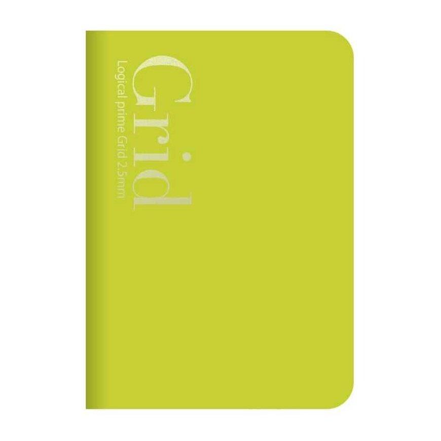 Nakabayashi Coltd Notebook "Logical Prime Grid" B6, 2.5 mm grids-green NB601-5