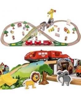 Wooden railway - Kruzzel track 22495