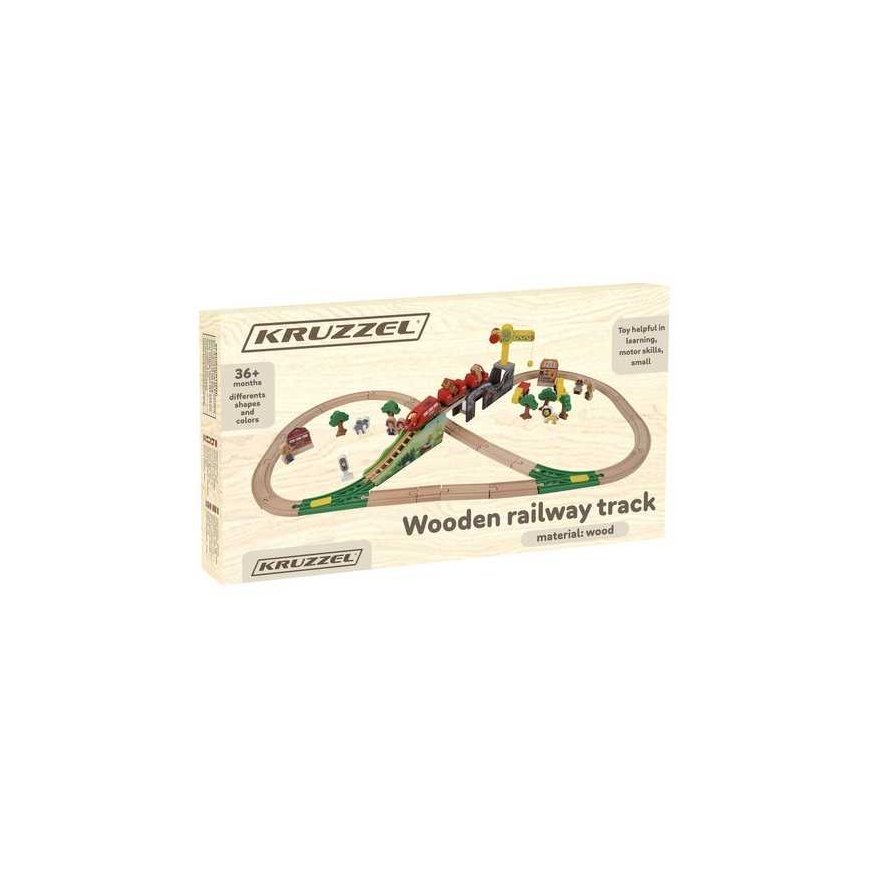 Wooden railway - Kruzzel track 22495 – 3