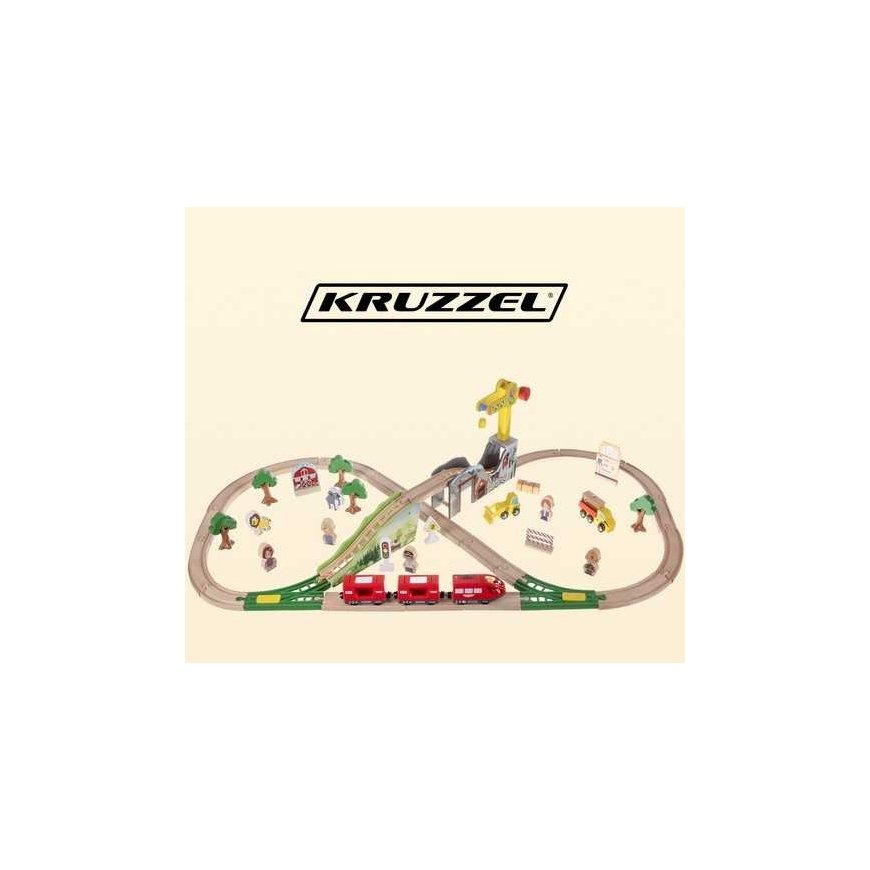 Wooden railway - Kruzzel track 22495 – 4