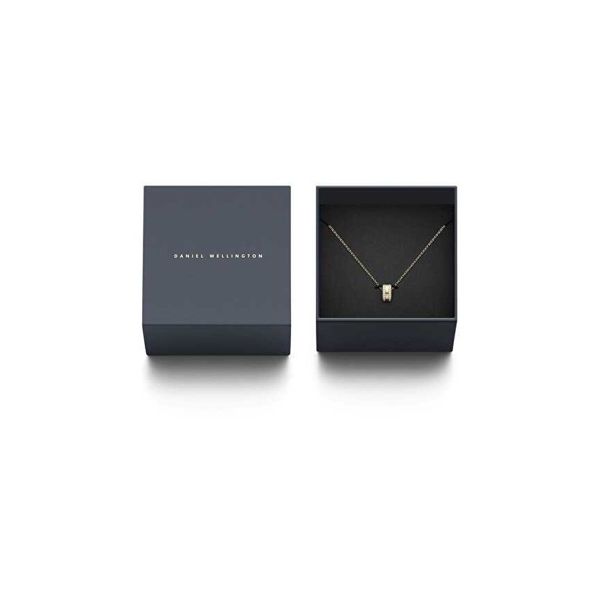 Daniel Wellington Elan Lumine Sparkling Gold Plated Circle Pendant Necklace DW00400510 – 2
