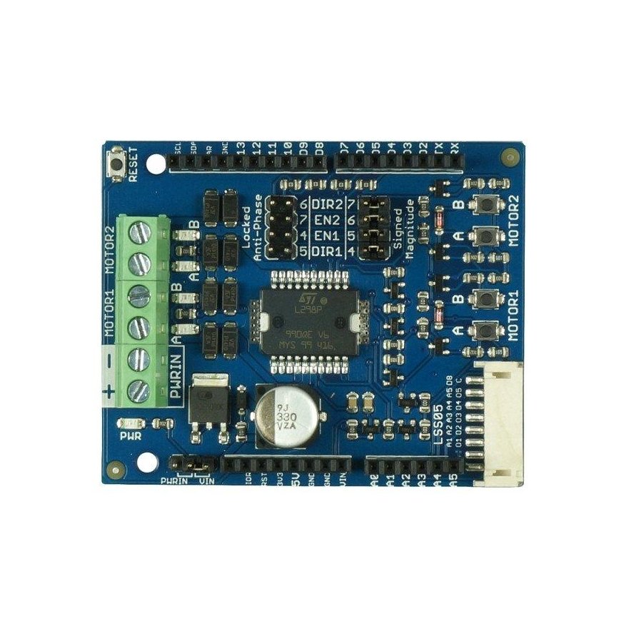DC Motor Controller Board for Arduino (2 Channels) 0.8A 5V-26V – 2