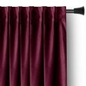 AmeliaHome Curtain VELVET color red style classic fastening type material – textile Velvet 140x270