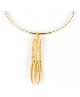 Shabama TUENT ELASTIC necklace shiny gold 1 u