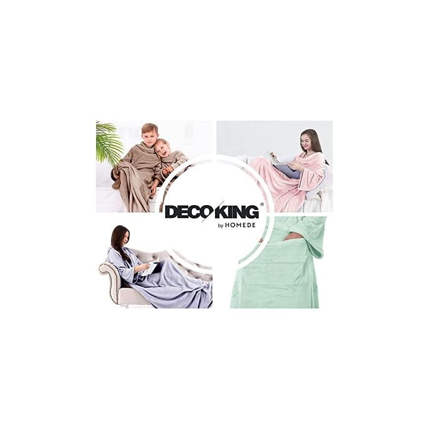 DecoKing Lazy throw, grey, 170 cm x 200 cm – 5