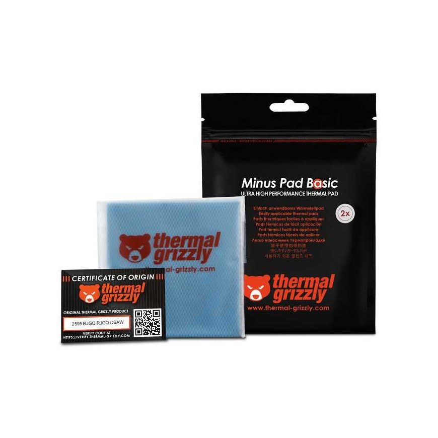 Thermal Grizzly Minus Pad Basic - 100 x 100 x 1,0 mm, 2 kpl. – 4