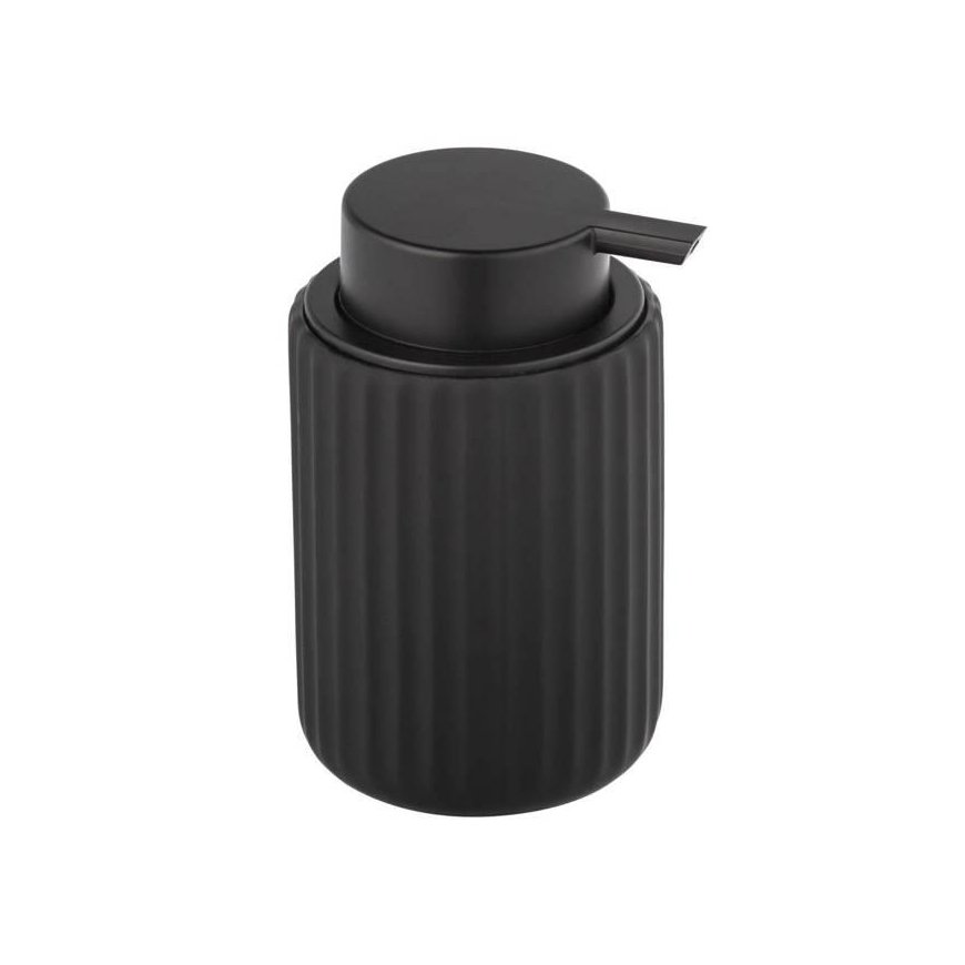 Liquid soap dispenser BELLUNO, ceramic, black, 300 ml, Wenko