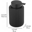 Liquid soap dispenser BELLUNO, ceramic, black, 300 ml, Wenko Liquid soap dispenser BELLUNO, ceramic, black, 300 ml, Wenko