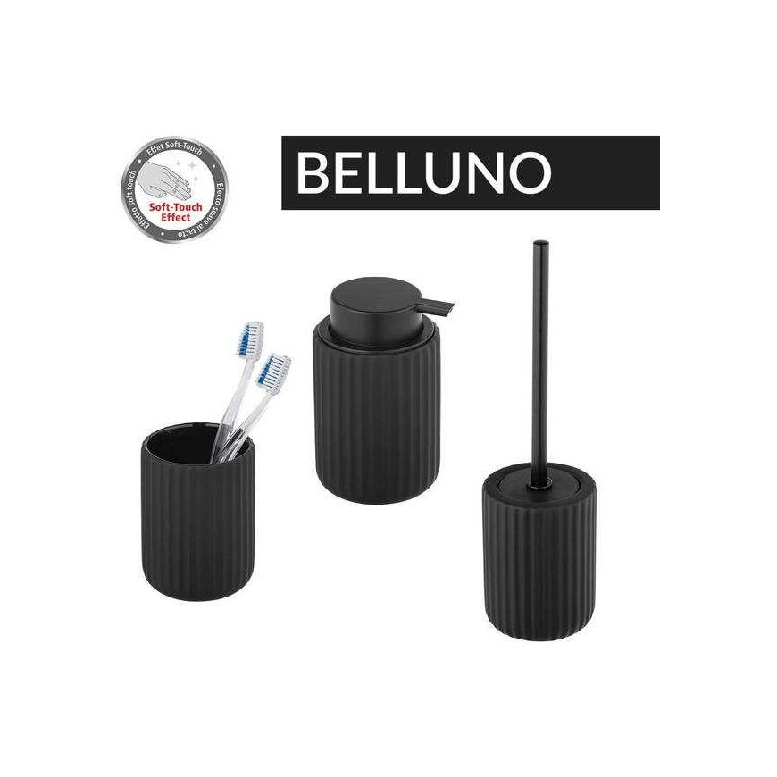 Skysto muilo dozatorius BELLUNO, keraminis, juodas, 300 ml, Wenko – 5