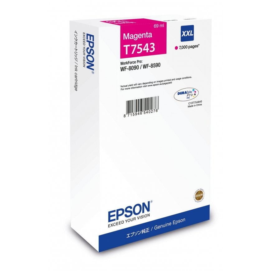 Epson C13T75434N струйный картридж 1 шт Подлинный Экстра (супер) высокая емкость Пурпурный