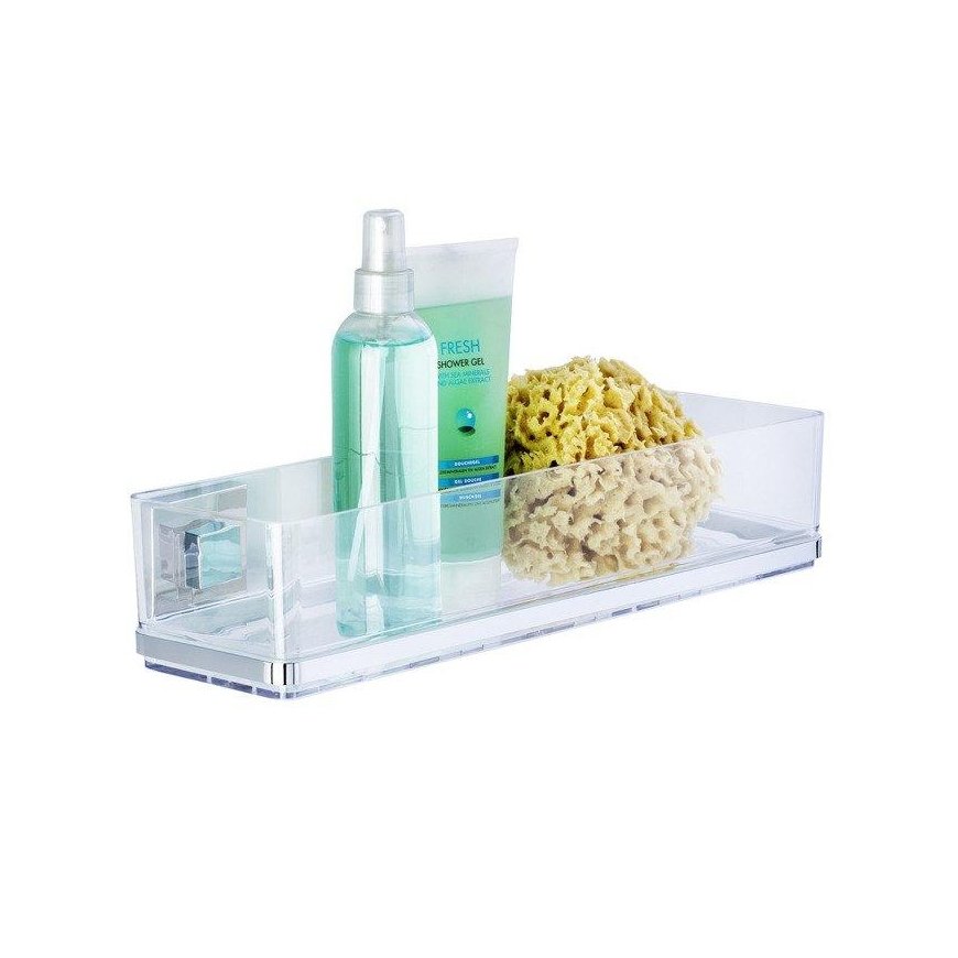 Wenko Vacuum-Loc wall shelf Maxi Quadro mounting without drilling