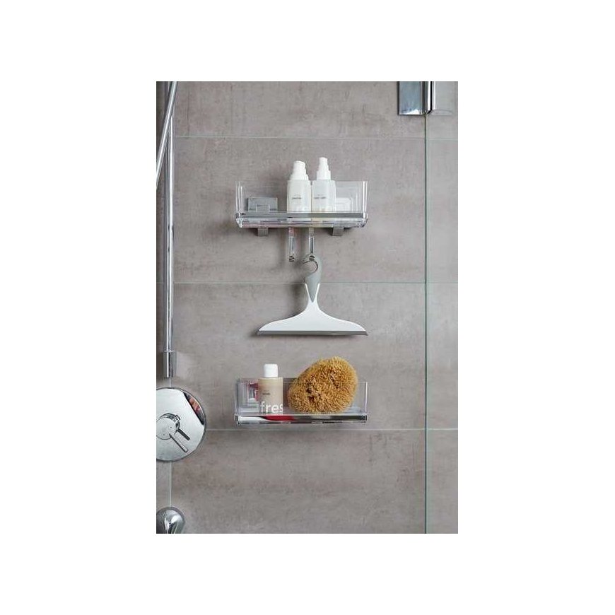 Wenko Vacuum-Loc wall shelf Maxi Quadro mounting without drilling – 5