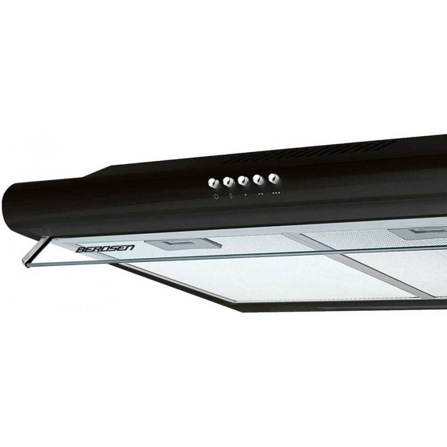 Liesituuletin kaapin alla - 50 cm Berdsen BE-10-A absorberi musta – 2