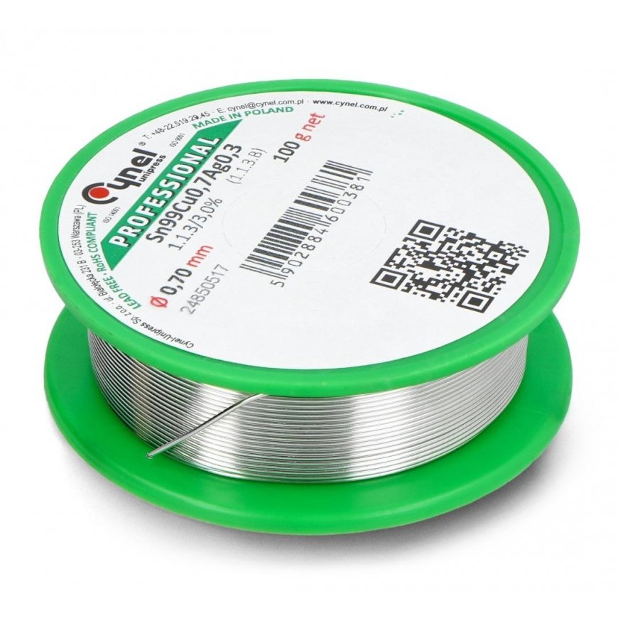 Lydmetalis Cynel LC99 100g/0.7mm - be švino – 2