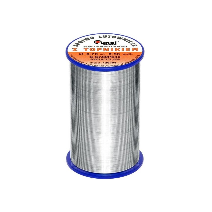 Lydmetalis su fliusu CYNEL LC60-SW26 0.70mm 500g