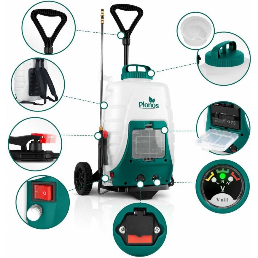Cordless sprayer with trolley Plonos PL-601 – 2