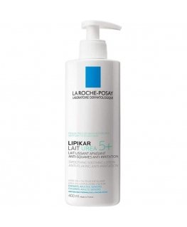 Body La Roche Posay Rauhoittava kosteuttava vartalovoide Lipikar Lait Urea 5+ (Smoothing Soothing Lotion) 400ml Lapsille