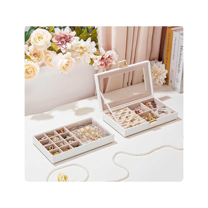 Troli Two-Tier White Jewelry Organizer – 4