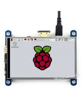 Waveshare Resistive Touch Screen for Raspberry Pi Microcomputer - LCD IPS 4" 800x480px HDMI + GPIO