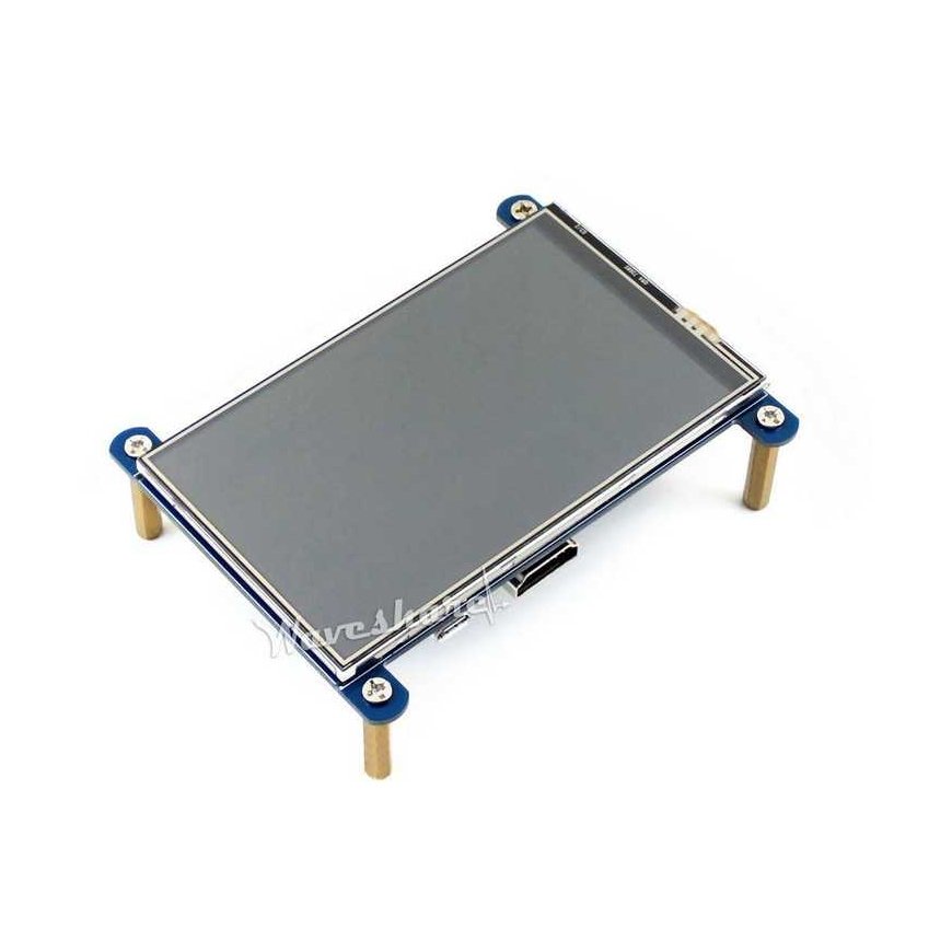 Waveshare Resistive Touch Screen for Raspberry Pi Microcomputer - LCD IPS 4" 800x480px HDMI + GPIO – 3
