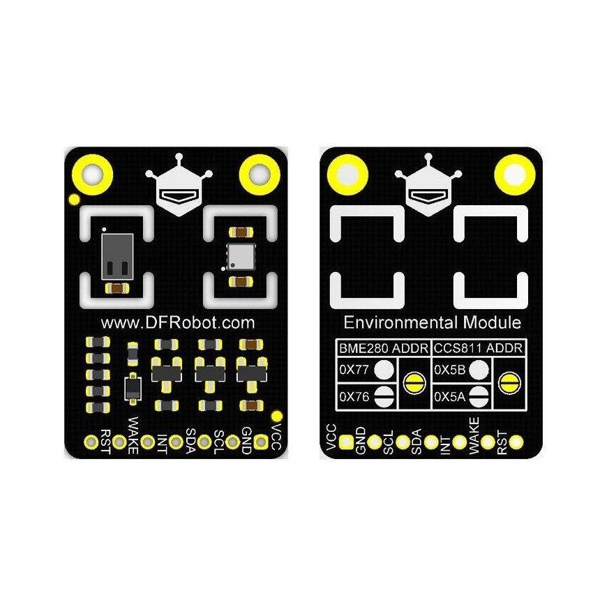 DFRobot SEN0335, CCS811 + BME280 oro grynumo, temperatūros, drėgmės ir slėgio jutiklis, I2C – 5
