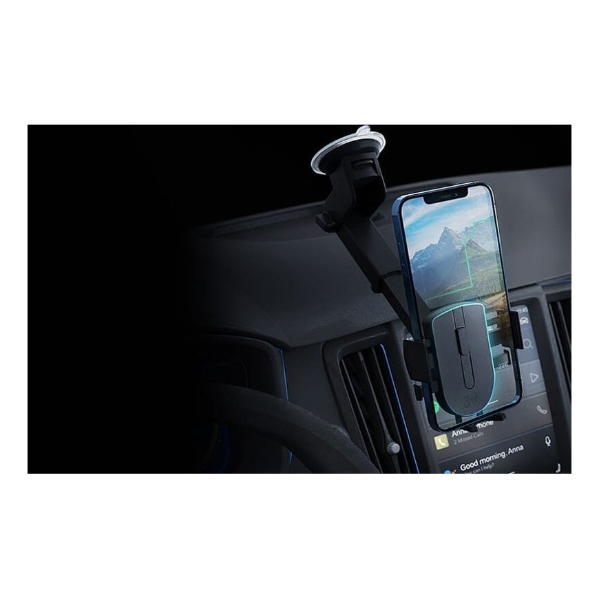 3MK Twist Automatic Car Holder Passive holder Mobile phone/Smartphone Black – 5