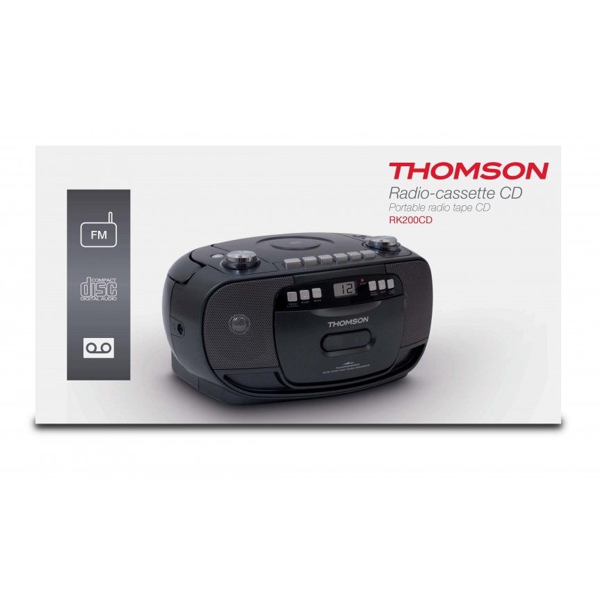 Thomson Portable CD/Tape Radio (Black) – 4