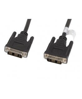 Lanberg CA-DVIS-10CC-0030-BK DVI-kaapeli 3 m DVI-D musta
