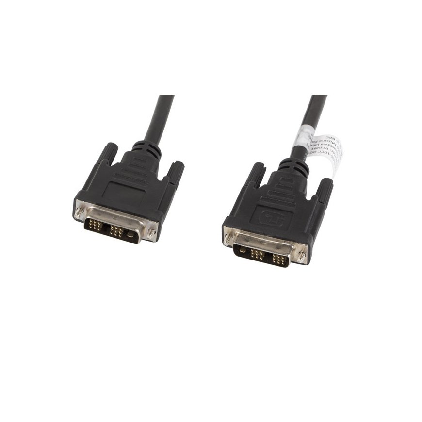 Lanberg CA-DVIS-10CC-0030-BK DVI cable 3 m DVI-D Black