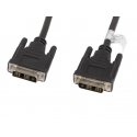 Lanberg CA-DVIS-10CC-0030-BK DVI-kaabel 3 m DVI-D Must Lanberg CA-DVIS-10CC-0030-BK DVI-kaabel 3 m DVI-D Must