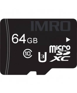 IMRO MICROSD10/64GB UHS-3 ADP memory card MicroSDXC Class 10