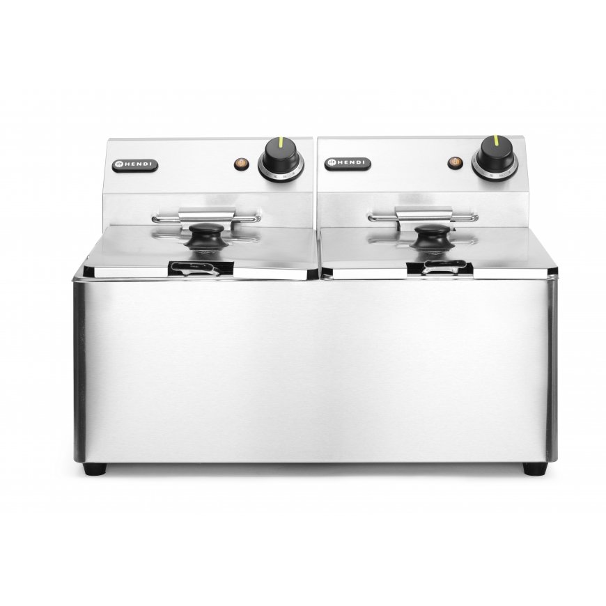Hendi 205839 gruzdintuvė Dvigubas 16 L Autonominės 7000 W Sidabras