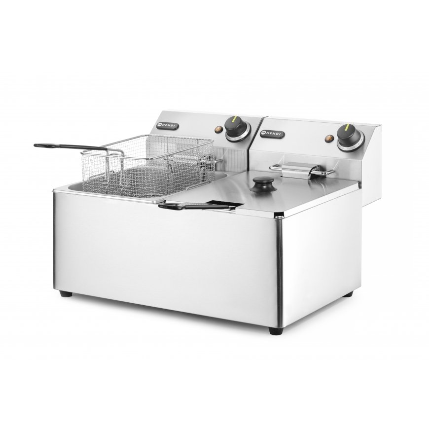Hendi 205839 rasvakeitin Kaksois 16 L Erillinen 7000 W Hopea – 2