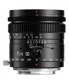 TTArtisan Tilt 50mm F1.4 MILC Standarta objektīvs Melns