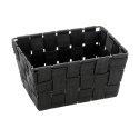 WENKO Storage basket Adria Mini Long Black bathroom basket