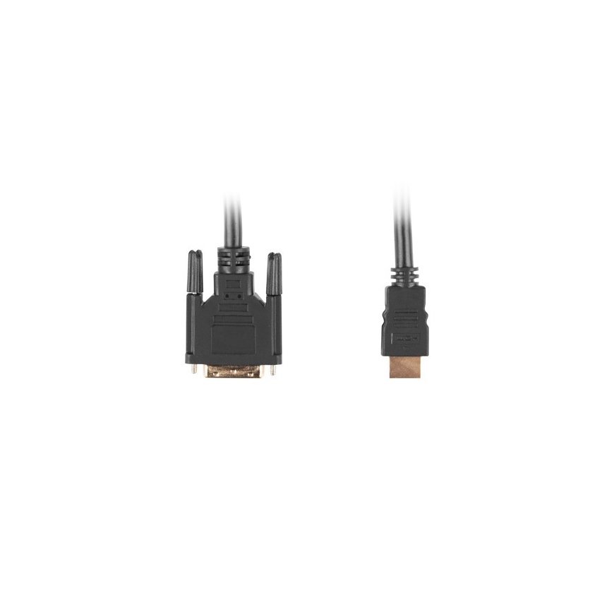 Lanberg CA-HDDV-10CC-0005-BK video kabeļu aksesuārs 0,5 m HDMI Type A (Standard) DVI-D Melns