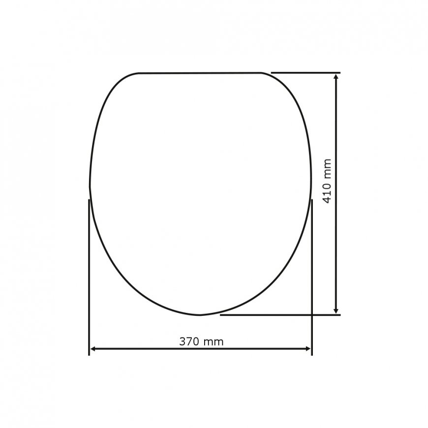 WENKO 152004100 tualetes poda vāks Ciets tualetes sēdeklis MDF Balts – 3