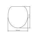 WENKO 152004100 klozeto dangtis Kieta tualeto sėdynė MDF Balta WENKO 152004100 klozeto dangtis Kieta tualeto sėdynė MDF Balta