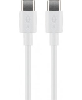 Goobay 51244 USB kabelis USB 2.0 2 m USB C Balta