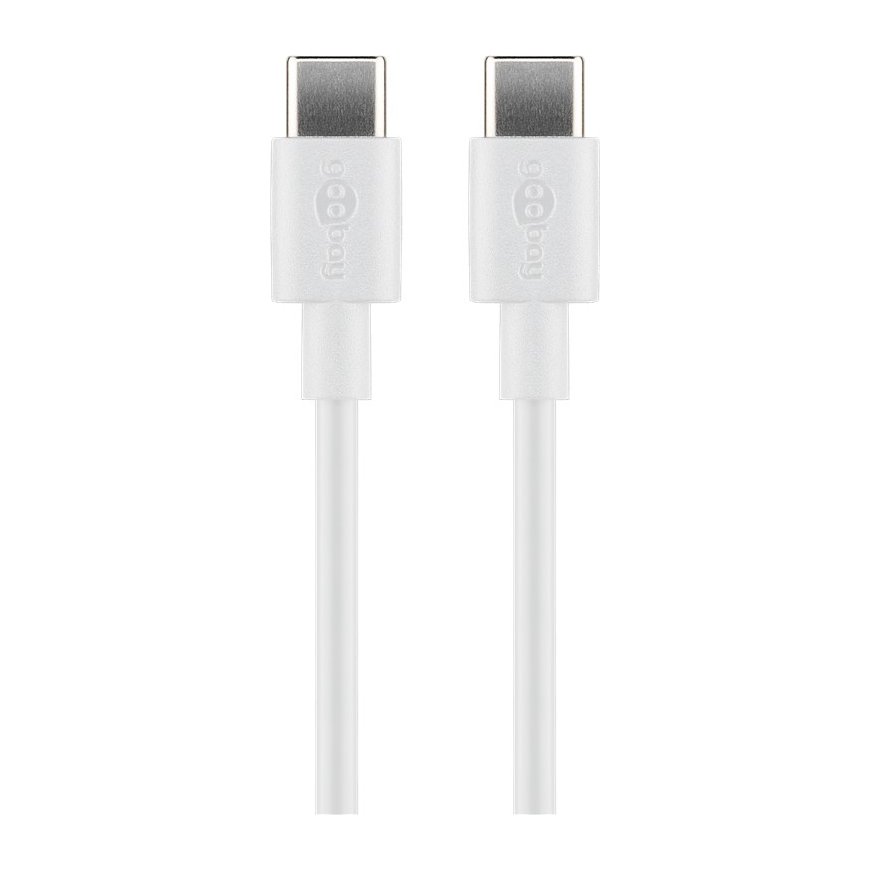 Goobay 51244 USB kabelis USB 2.0 2 m USB C Balta