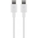 Goobay 51244 USB-kaapeli USB 2.0 2 m USB C Valkoinen Goobay 51244 USB-kaapeli USB 2.0 2 m USB C Valkoinen