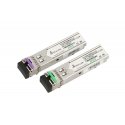 Extralink SFP 1.25G WDM 1490/1550nm SM 80km LC DOM pair lähetin-vastaanotinmoduuli Valokuitu 1250 Mb
