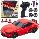 Lean Toys Drift Sports Car Interchangeable Wheels Remote Control RC 4WD Red Lean Toys Drift Sports Car Interchangeable Wheels Remote Control RC 4WD Red