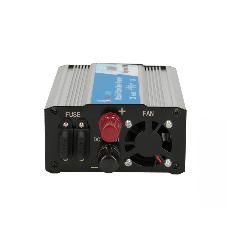Extralink VOLTAGE CONVERTER 12V - 230V, 600W, MODIFIED SINUS OPIM-600W virta-adapteri ja vaihtosuunt – 5