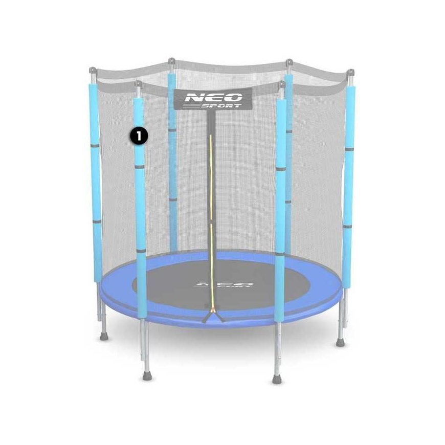 4.5 ft. outdoor trampoline trampoline top post, neo-Sport blue – 2
