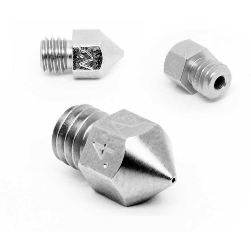 Micro Swiss – MK8 0.60mm padengtas A2 įrankiniu plienu, atsparus nusidėvėjimui antgalis (MakerBot, CraftBot, Creality CR10, Tevo